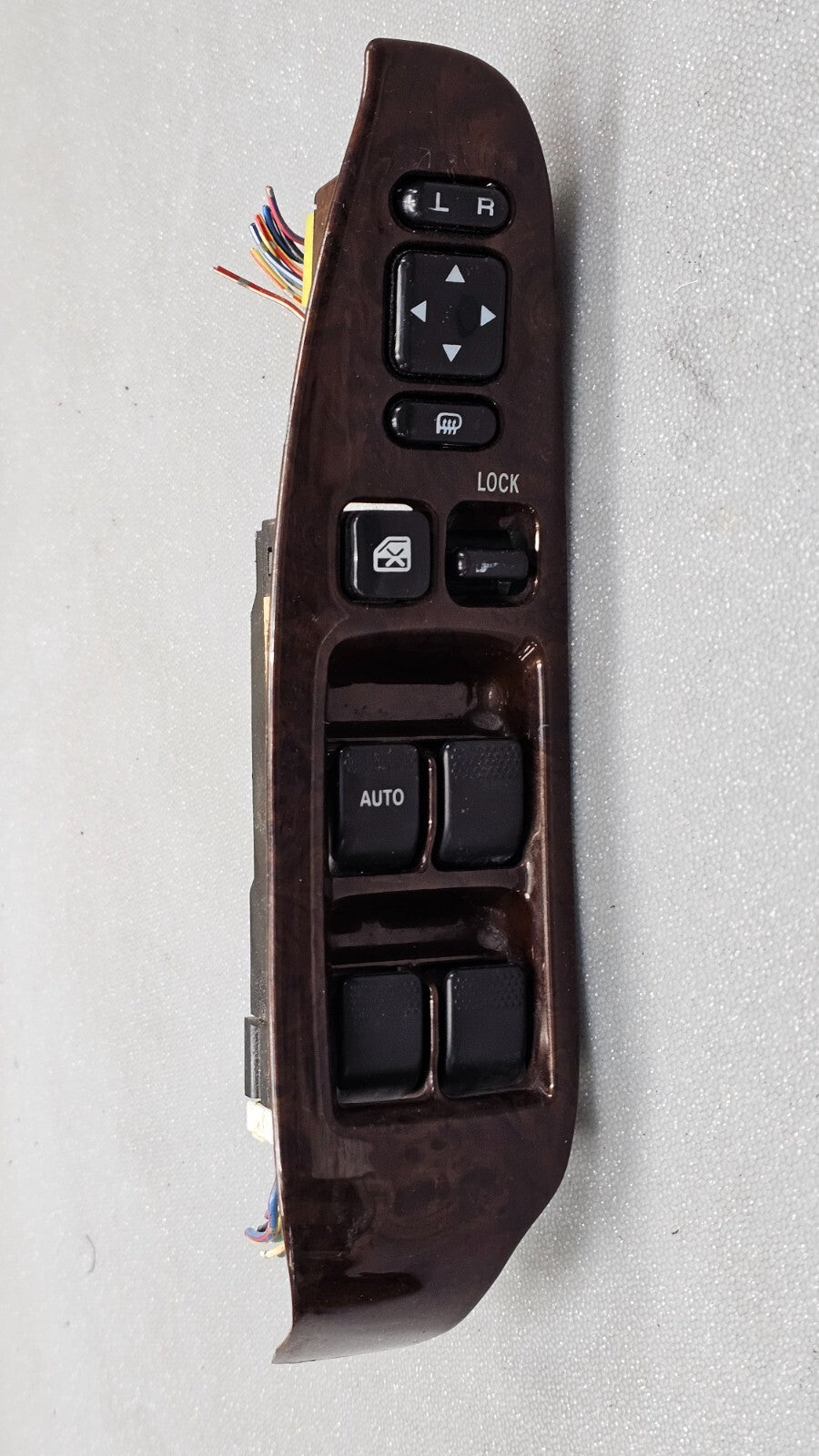 🔥00-04 Legacy Outback Left Driver Master Window Door Control Switch Bezel Wood