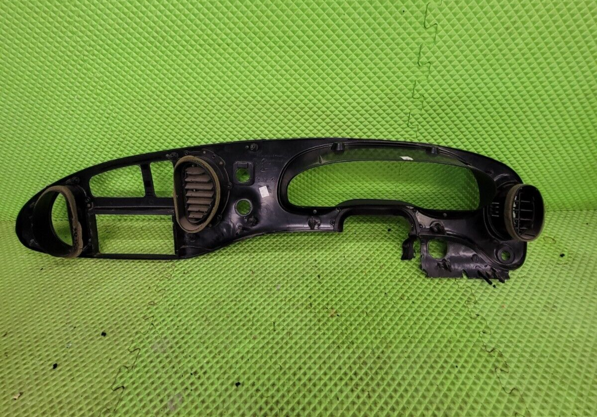 🔥97-03 Ford E-150 Econoline Dash Gauge Cluster Bezel Climate Radio Trim Black