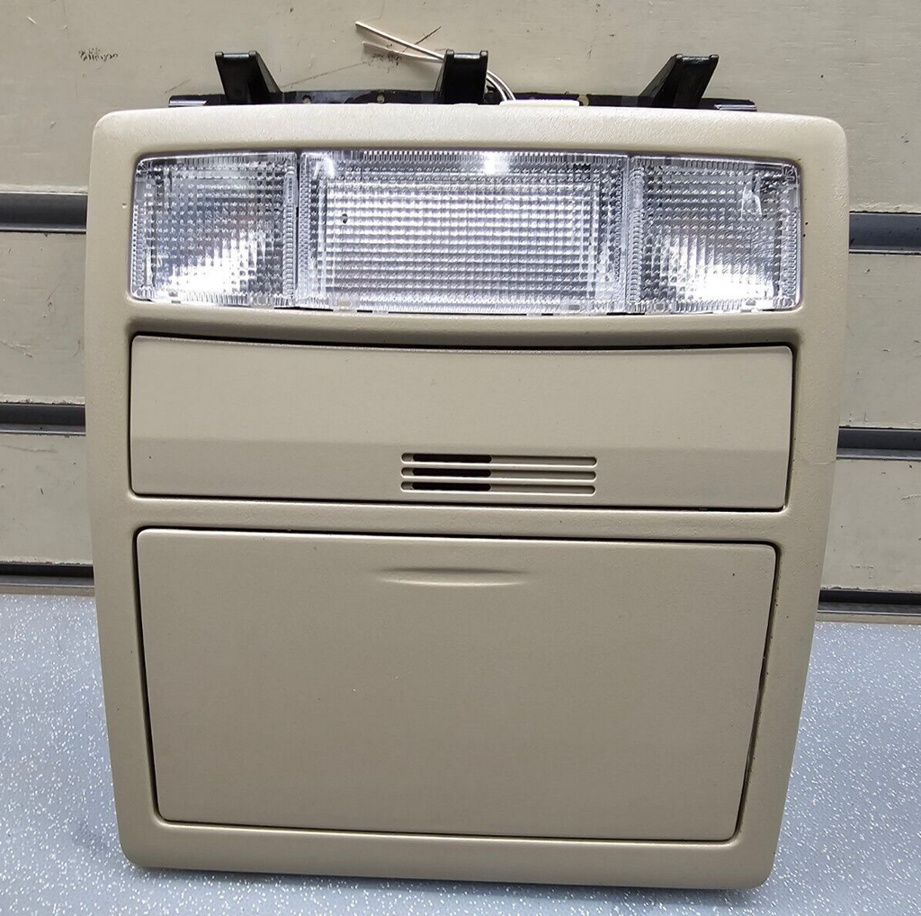 🔥07-11 Toyota Camry Overhead Console Dome Map Light Lamp Storage Assembly TAN