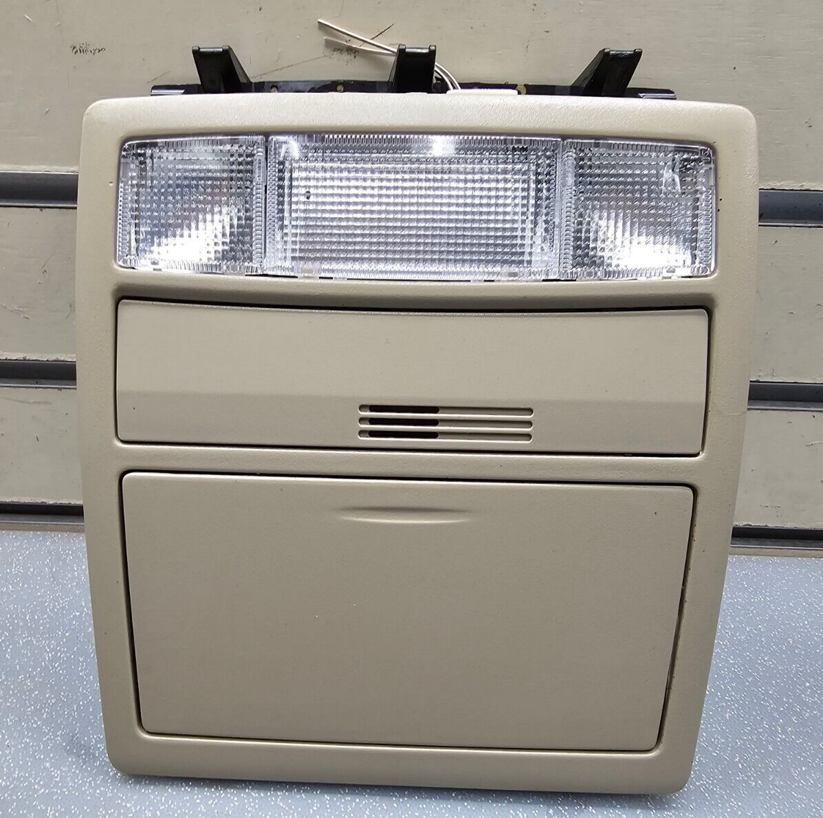 🔥07-11 Toyota Camry Overhead Console Dome Map Light Lamp Storage Assembly TAN
