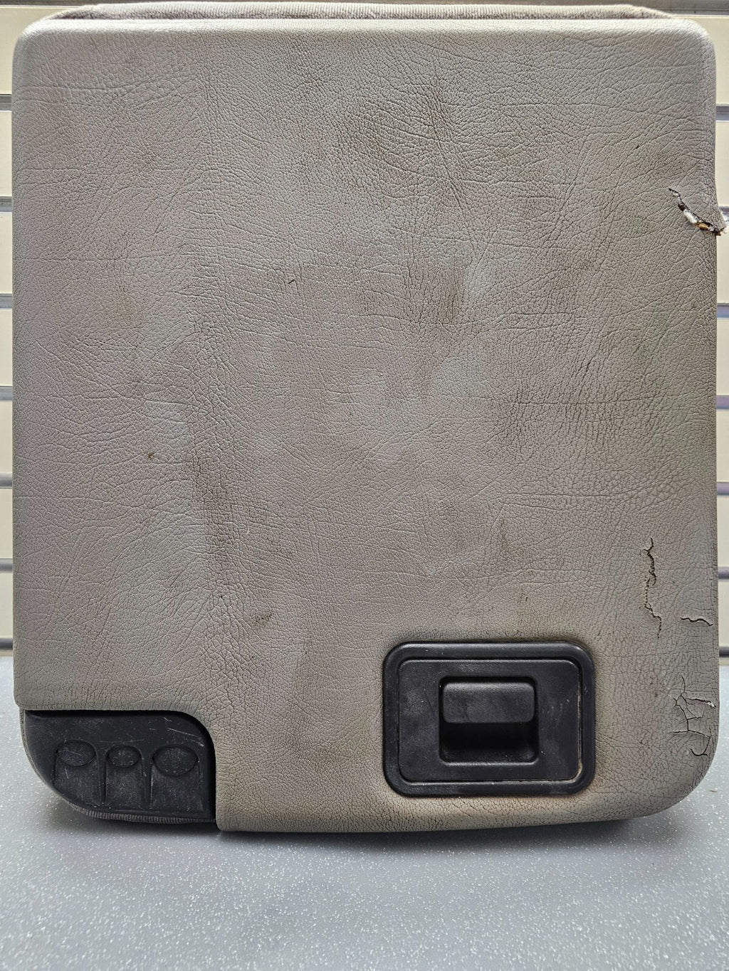 🔥99-10 Ford F250 F350 Center Console JUMP SEAT Arm Rest CLOTH/LEATHER GRAY JS3