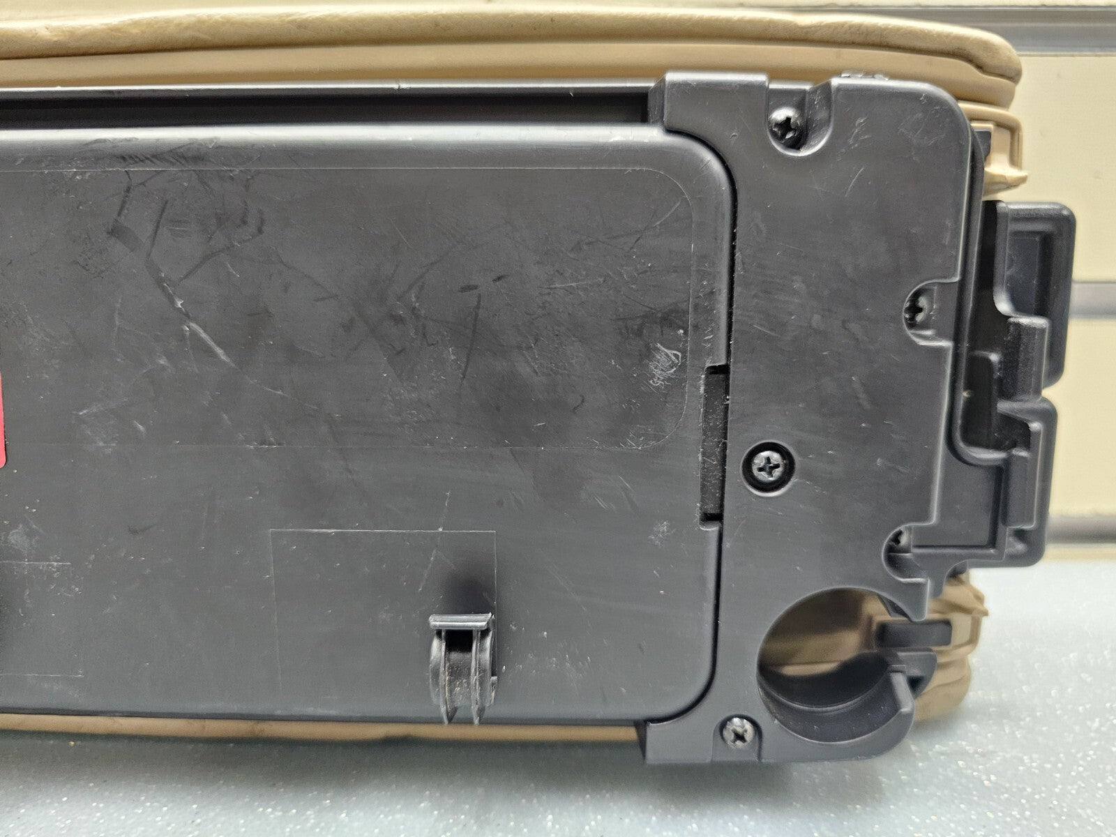 03-07 Honda ACCORD Acura TSX Center Console Armrest Storage Lid Leather Tan L22