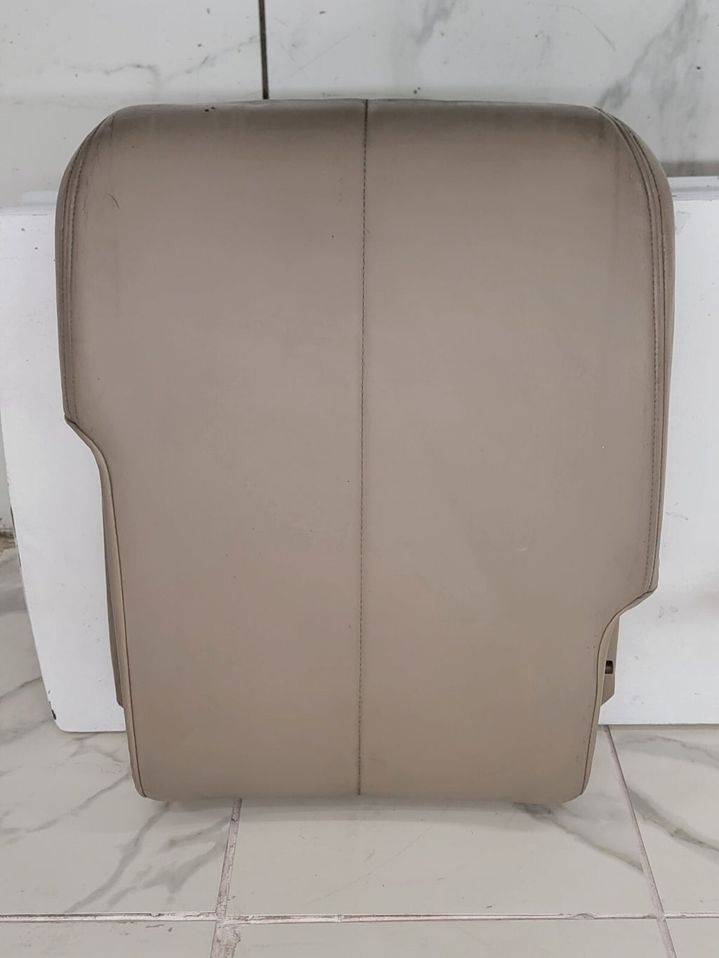 🔥99-10 Ford F250 F350 Center Console JUMP SEAT Storage Armrest LEATHER LTAN JS3