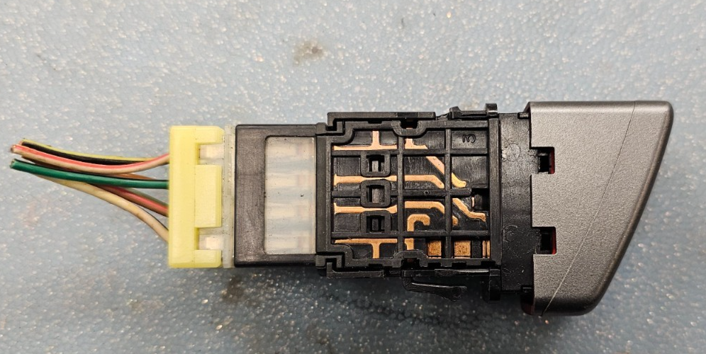 🔥05-07 Impreza WRX STI Hazard Control Emergency Flasher Switch Button Silver