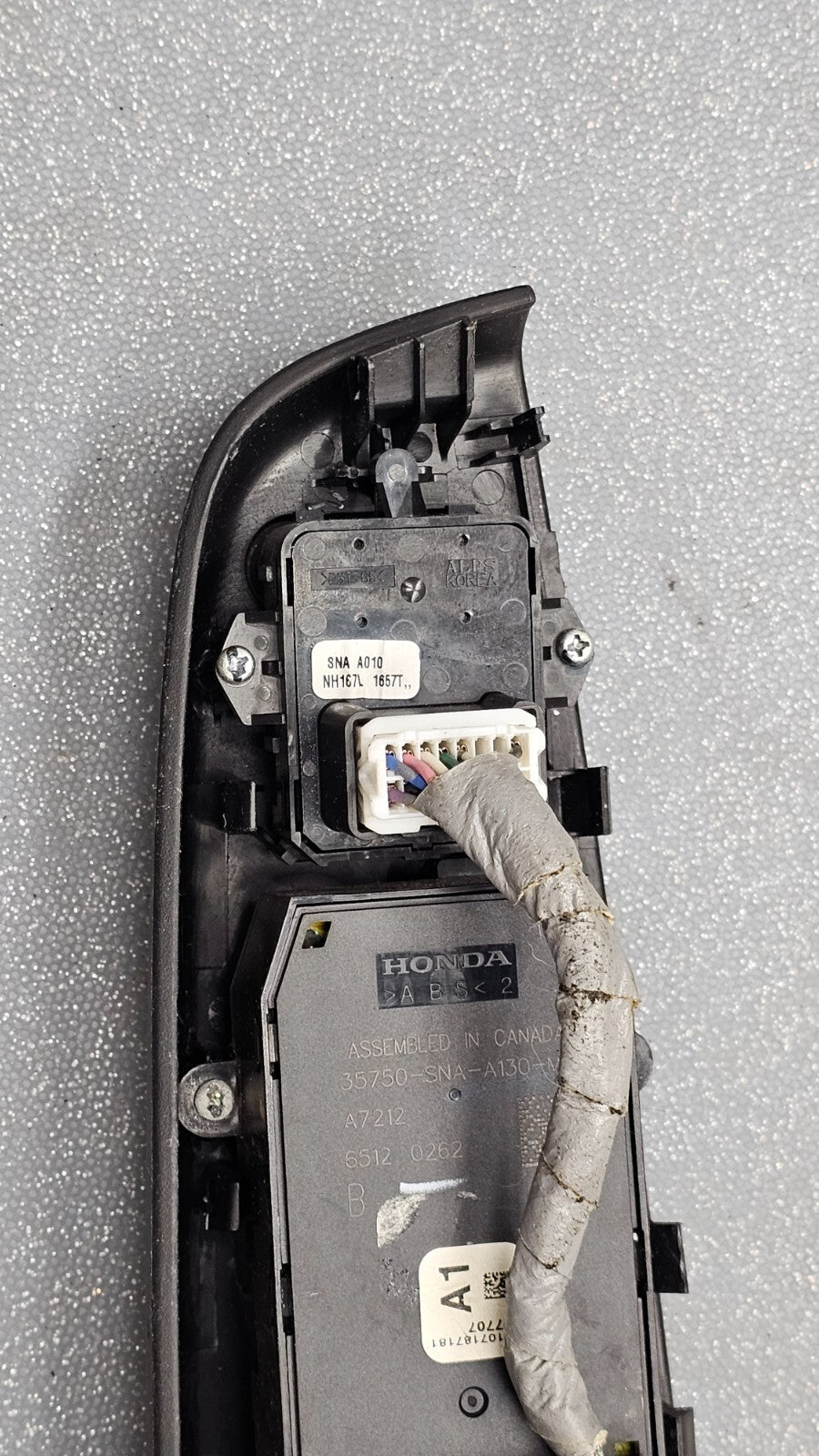 06-11 Honda Civic Left Driver Master Power Window Control Switch Assembly Black