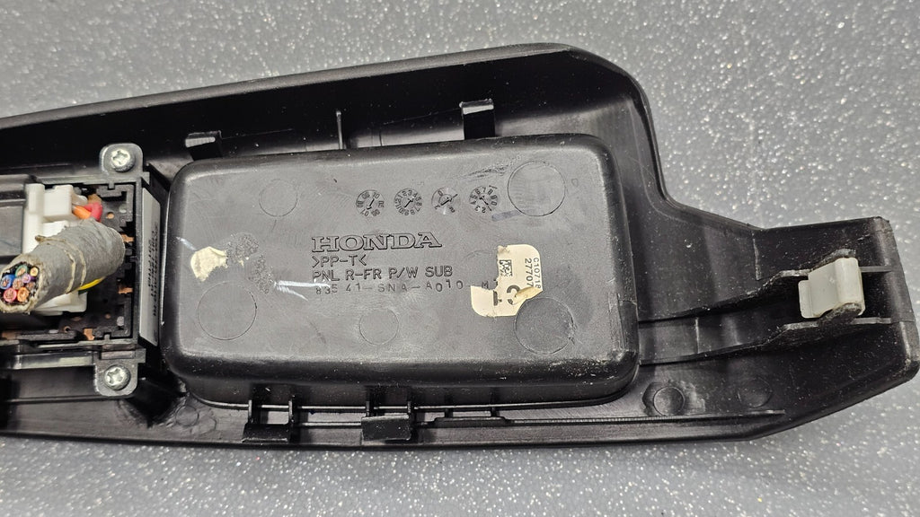🔥06-11 Honda Civic Right Passenger Master Power Window Control Switch Black
