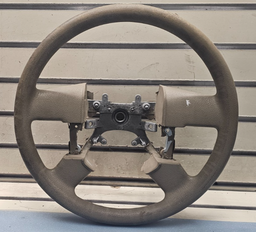 🔥2004-2008 Ford F-150 F150 Tan Leather Wrapped Steering Wheel OEM TAN