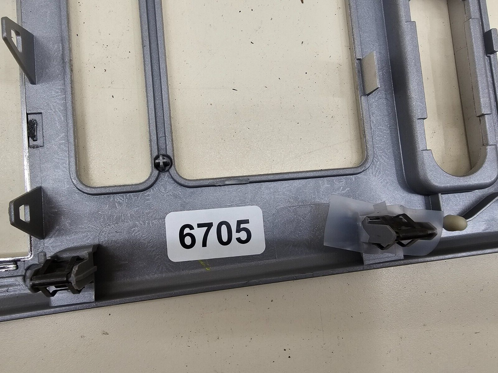 07-10 Lincoln MKX Front Center Dash Radio Climate Control Panel Bezel SILVER OEM