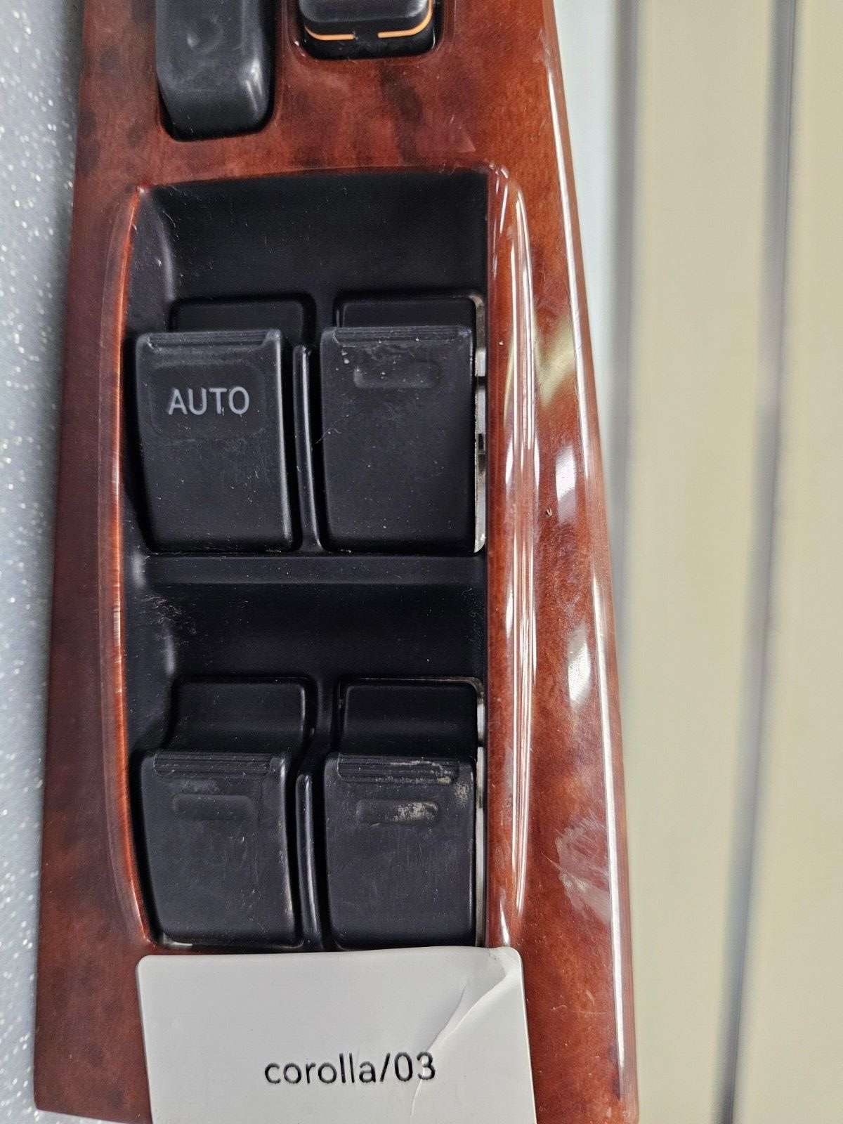 🔥03-08 Corolla Matrix Left Driver Master Power Window Switch Assembly Wood OEM