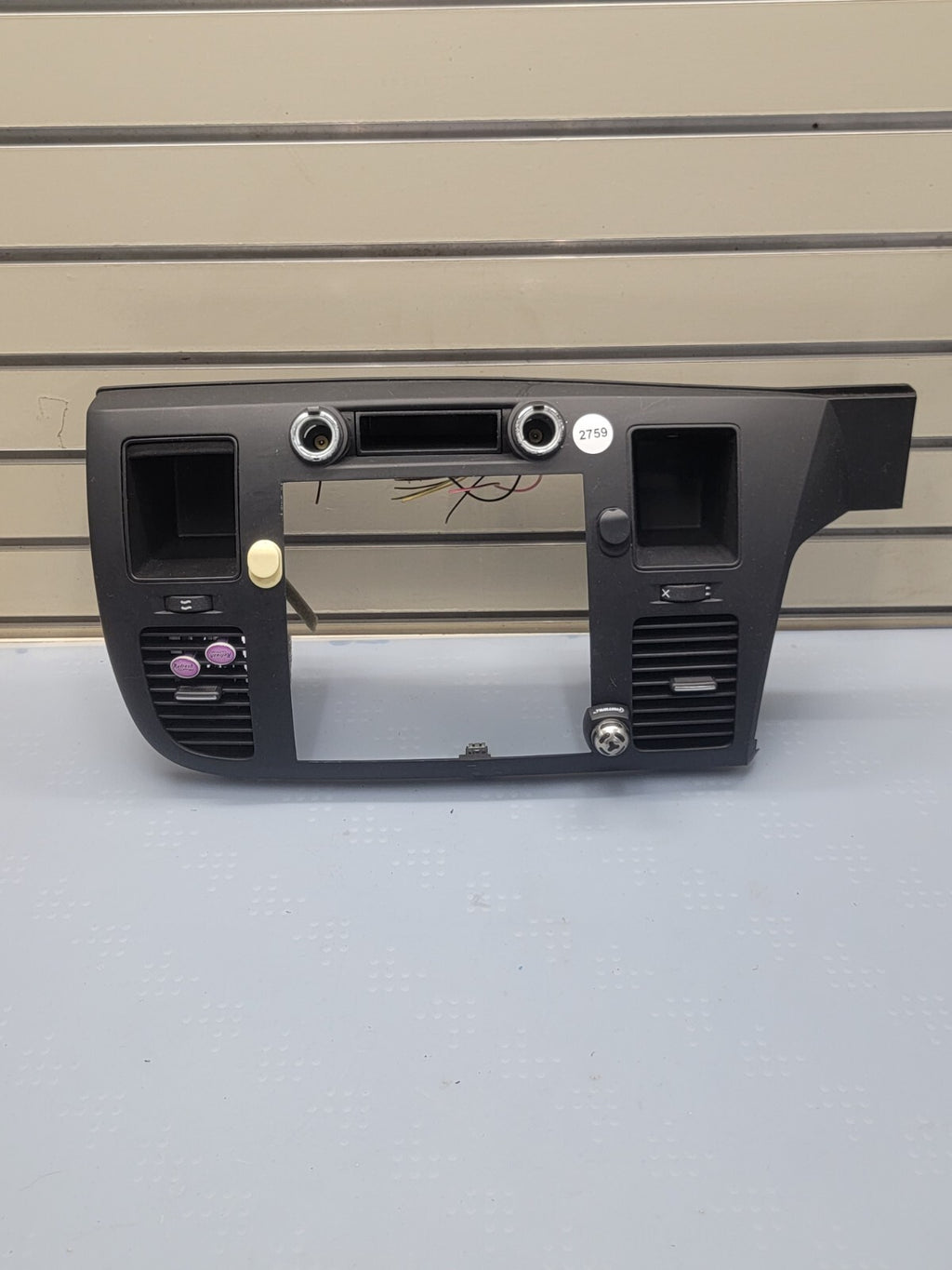 🔥2007-2014 Chevy Silverado SIERRA Center Dash Radio Bezel Climate Trim BLACK