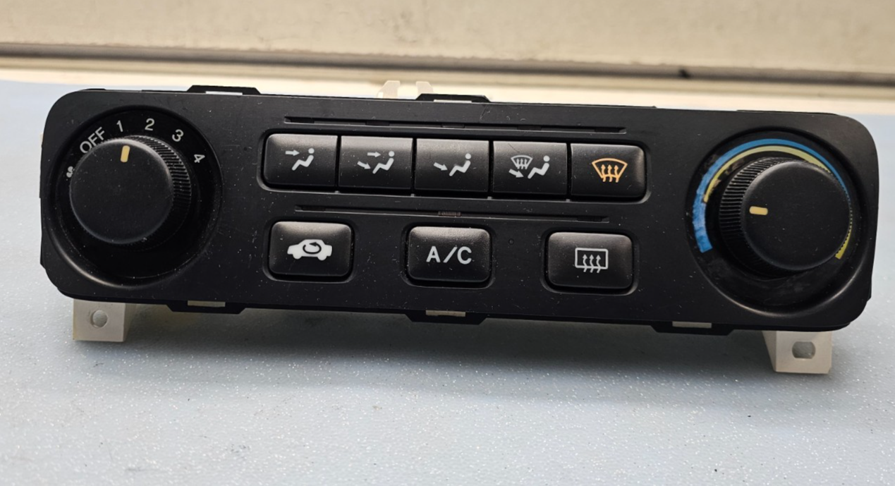 🔥01-02 Accord Dash AC A/C HVAC Heater Temperature Climate Control Panel Black