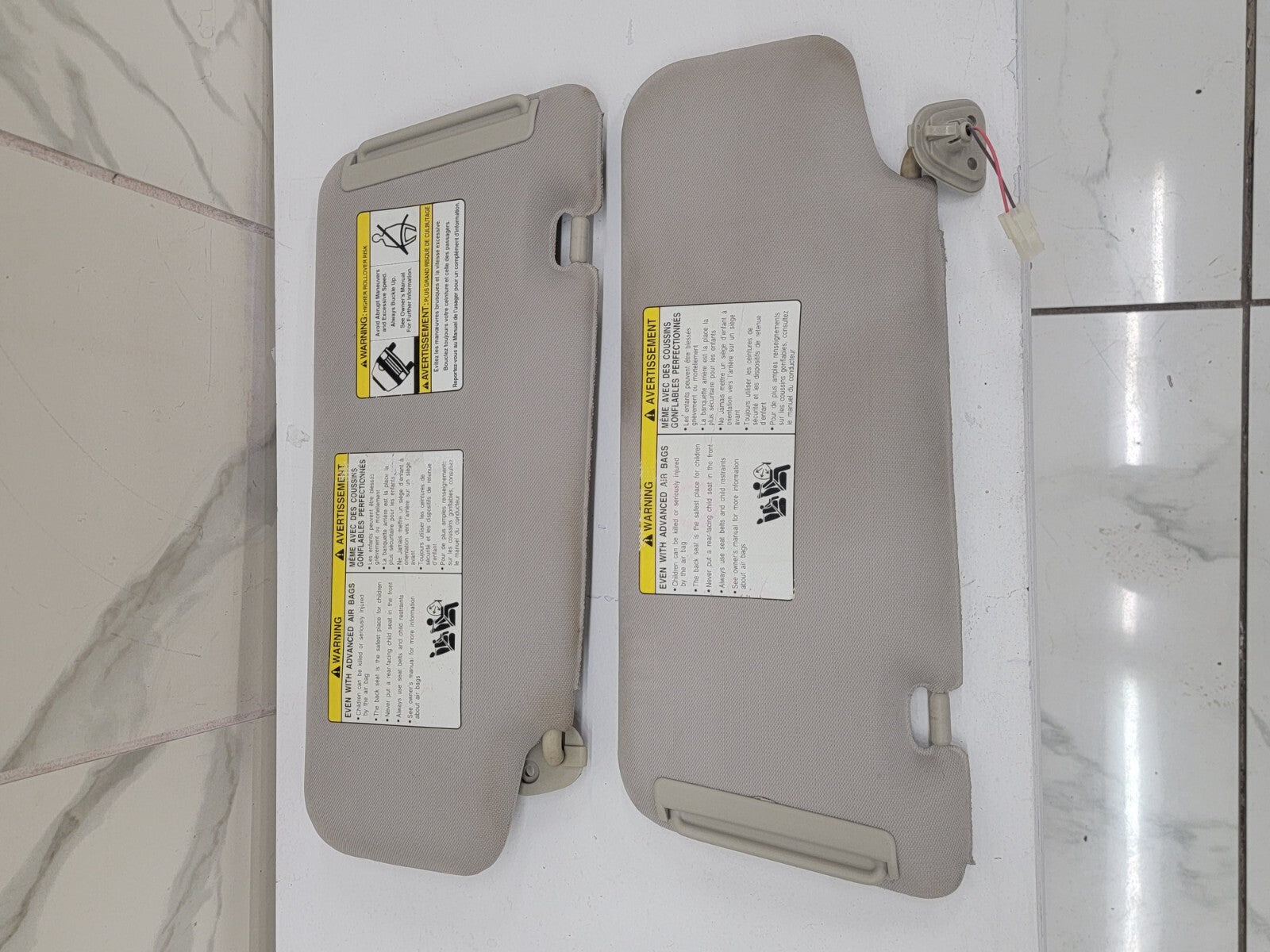 🔥03-07 NISSAN MURANO SUN VISOR SHADE SUNVISOR  Left & Right Set: 2   GRAY