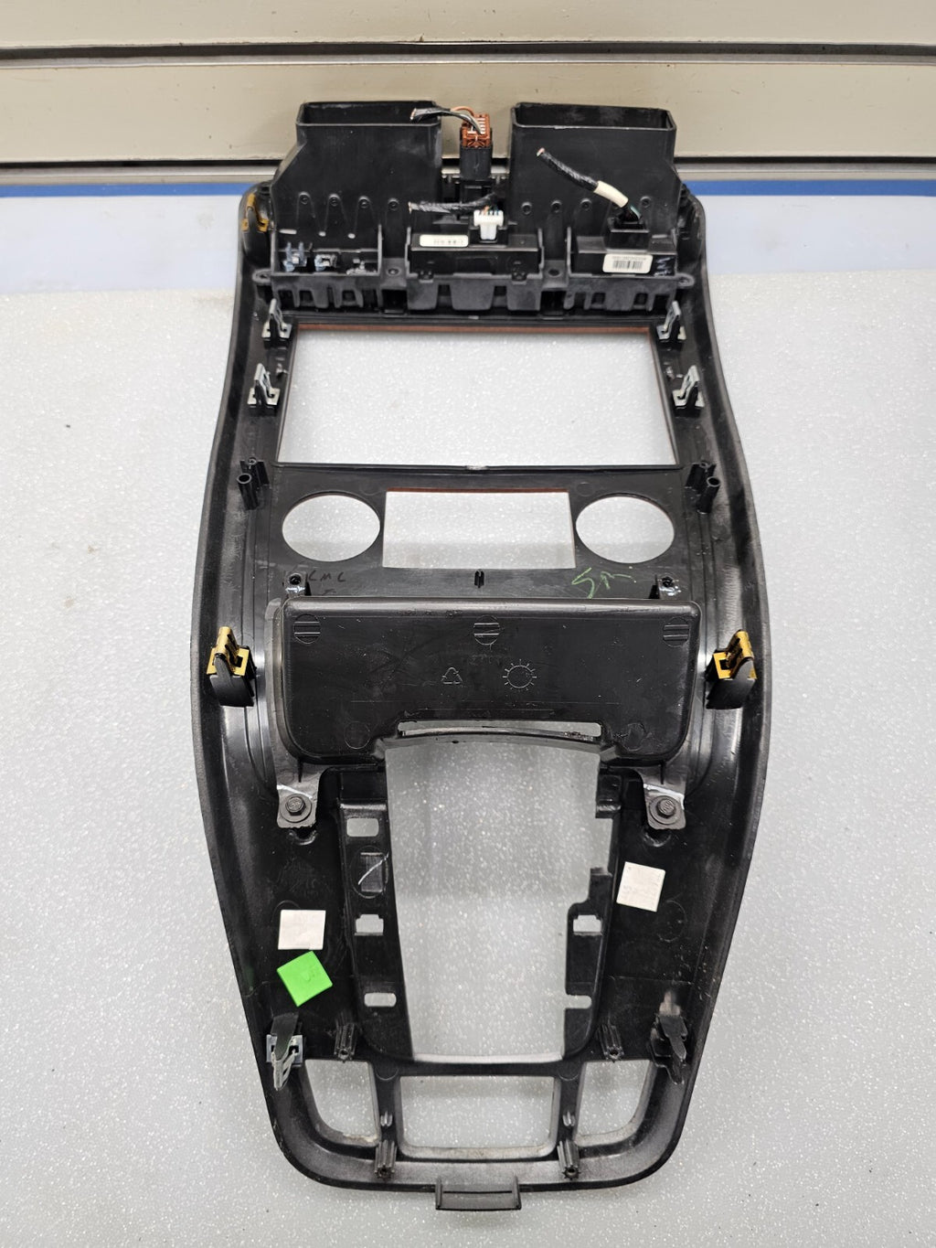 07-09 Equinox Center Dash Radio Climate Stereo Bezel Trim Panel SILVER/WOOD B43