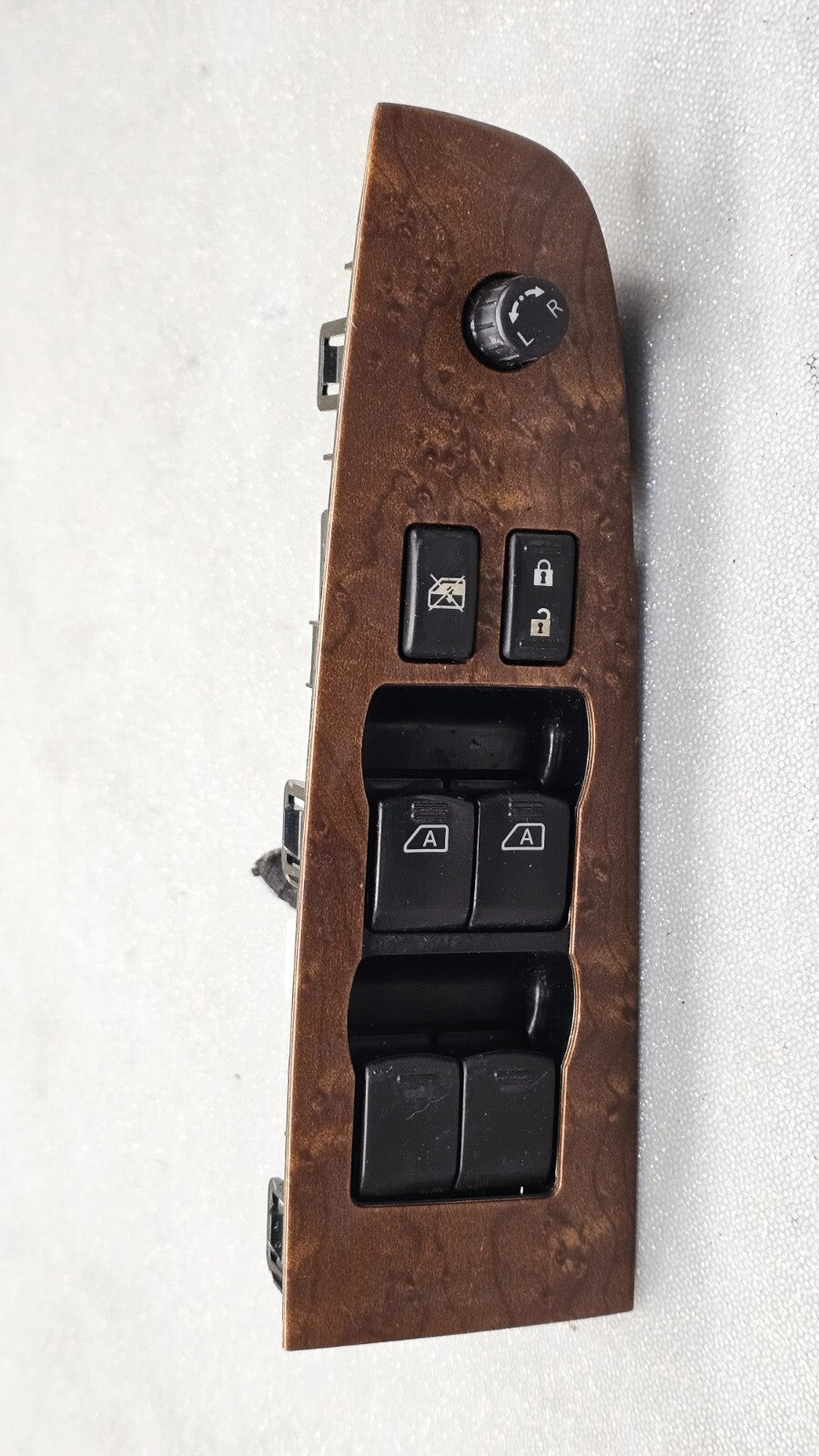 🔥07-12 ALTIMA LEFT DRIVER MASTER POWER WINDOW DOOR CONTROL SWITCH ASSEMBLY WOOD