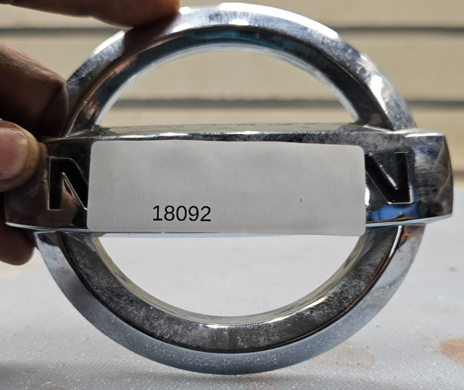 🔥09-14 NISSAN MURANO FRONT UPPER GRILLE EMBLEM LOGO BADGE FACTORY SILVER OEM