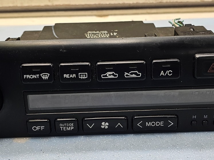 🔥94-96 LEXUS ES300 AC A/C HVAC Temperature Heater Climate Control Panel Black
