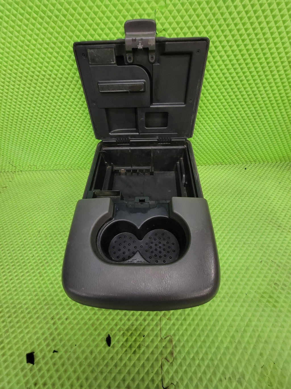 🔥97-03 Ford F-150 Center Console JUMP SEAT Armrest w/2Cup Holder Cloth GRAY JS6