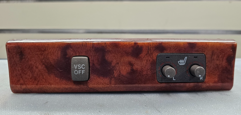 🔥01-06 Lexus LS430 Center Console Front Heated Seat VSC Switch Assembly Wood