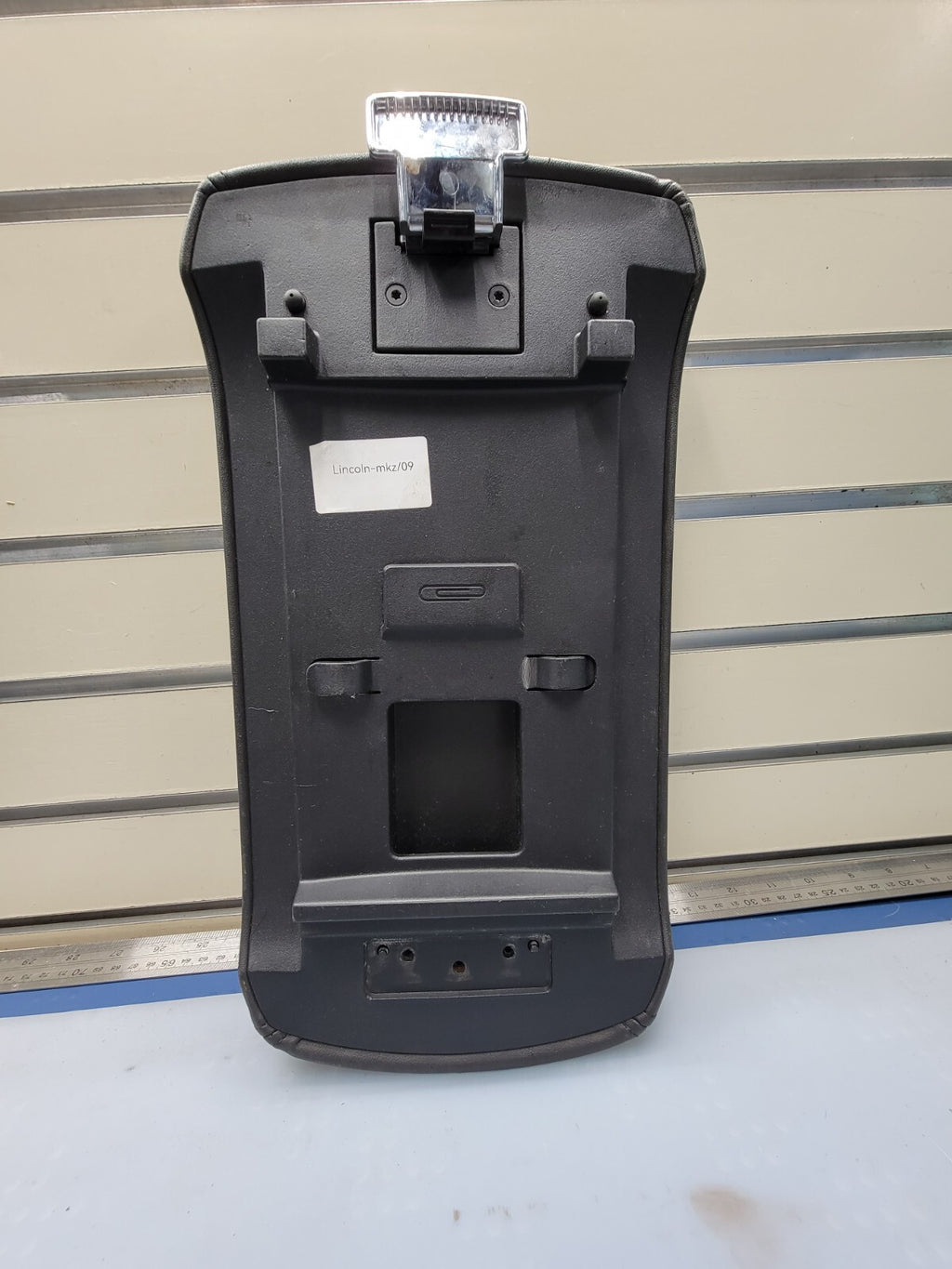 🔥07-09 LINCOLN MKZ CENTER CONSOLE ARM REST LID TOP PAD COVER BLACK LEATHER