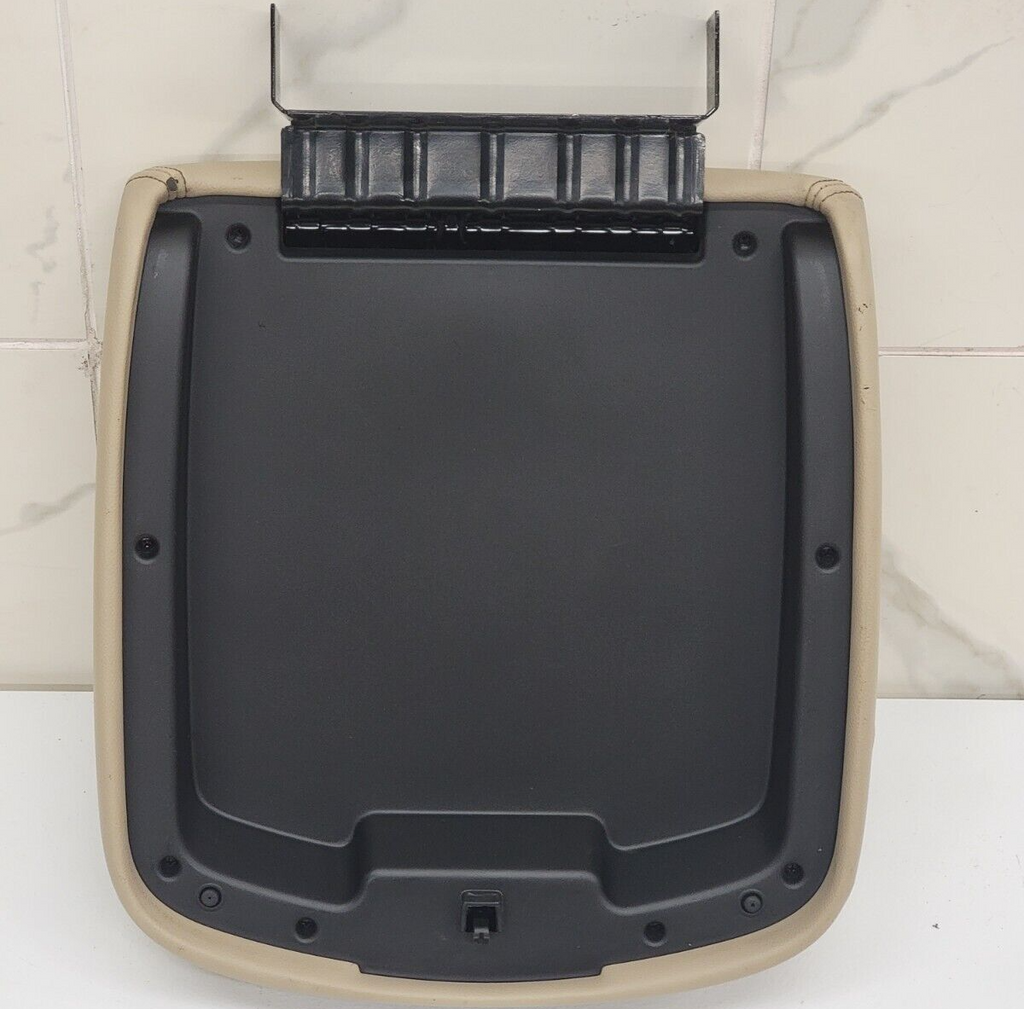 07-14 Silverado Sierra Center Console Armrest Lid Leather Cover Assembly Tan L19