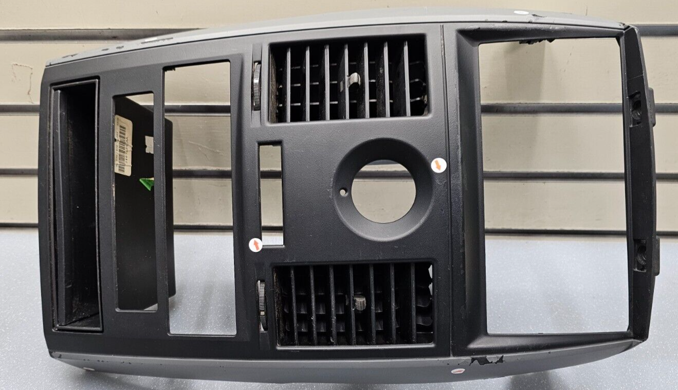 08-10 Grand Caravan Town Country Dash AM FM Radio Stereo Trim Bezel Panel Black