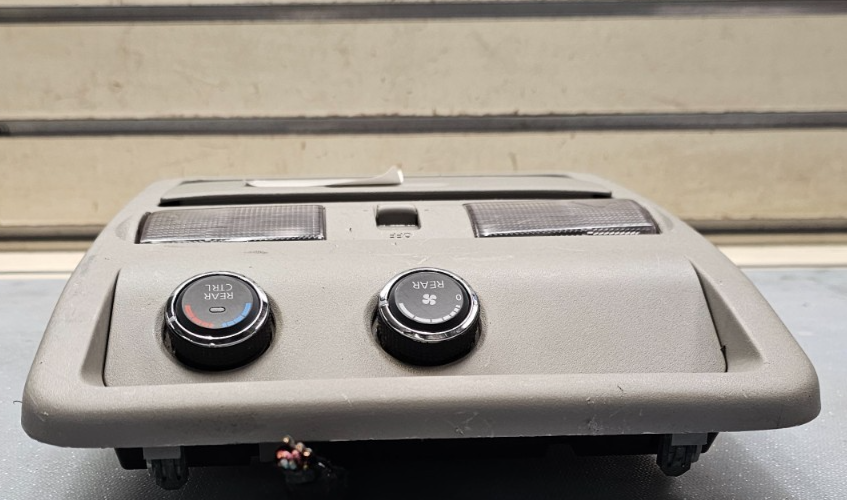 🔥08-12 NISSAN PATHFINDER OVERHEAD CONSOLE W/REAR A/C SUNROOF HVAC CONTROL GRAY