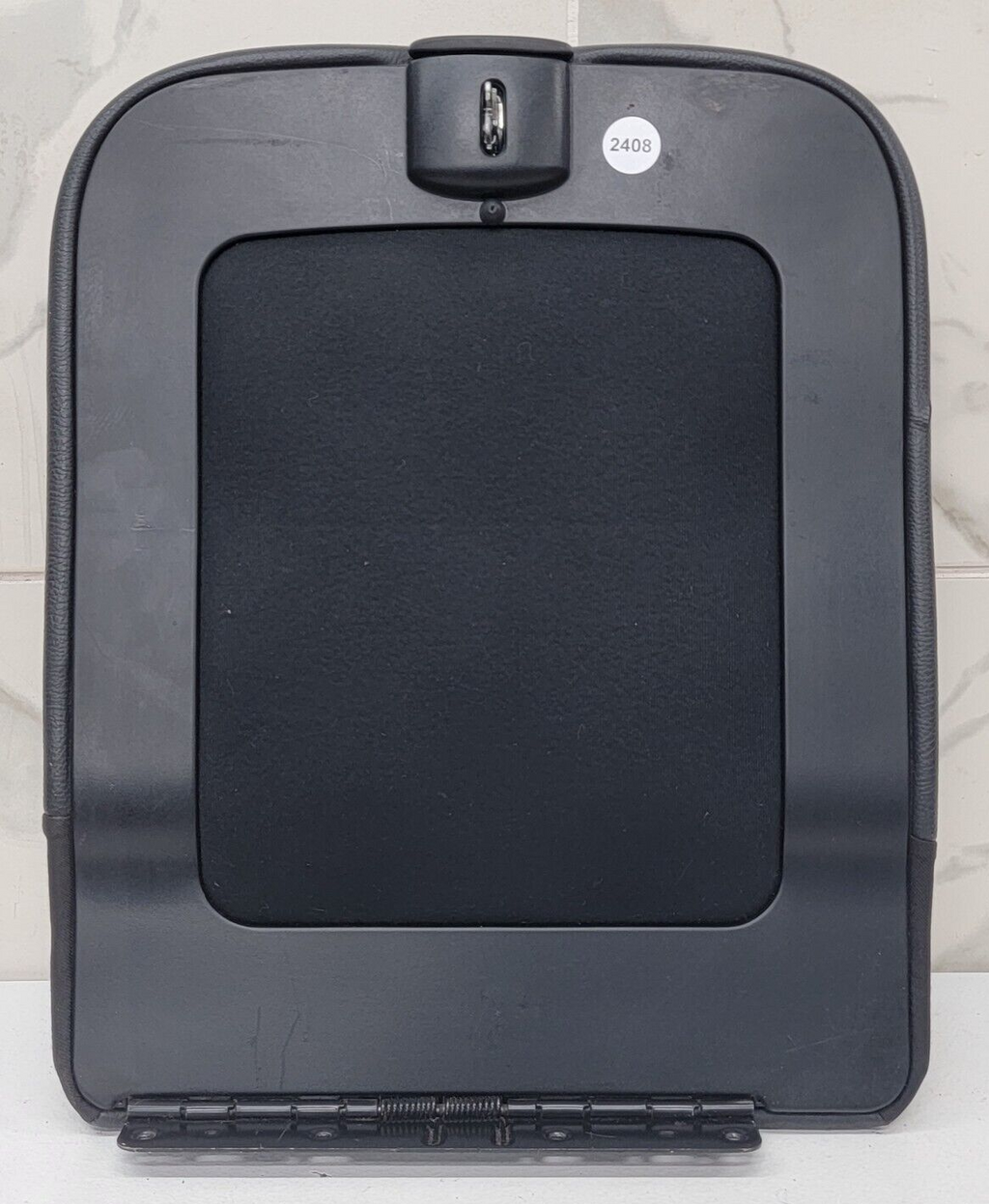 02-08 Dodge RAM Center Console Jump Seat ARMREST Cover Lid Leather Dark Gray JS7