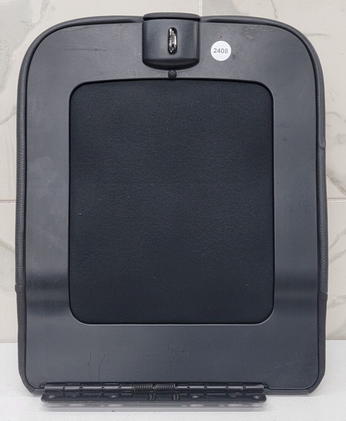 02-08 Dodge RAM Center Console Jump Seat ARMREST Cover Lid Leather Dark Gray JS7