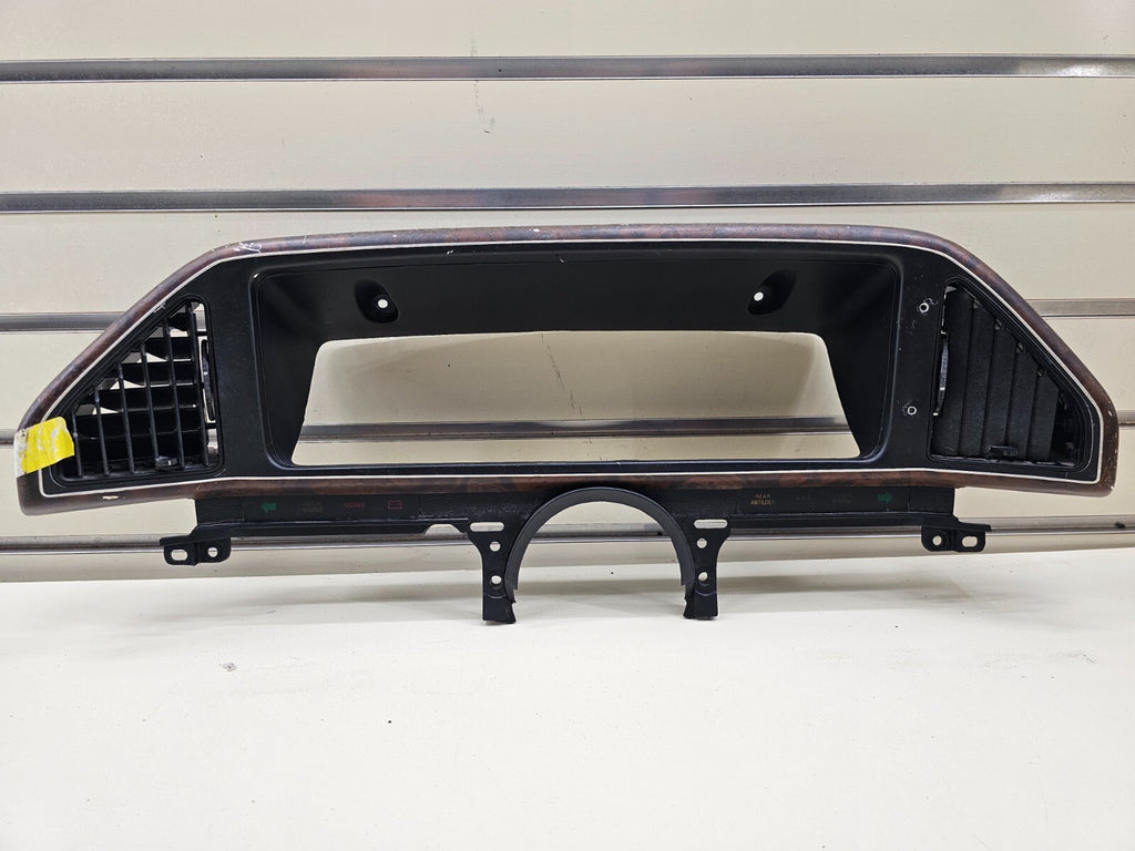 🔥87-91 Ford F150 BRONCO Dash Instrument Cluster Bezel Speedometer Trim Wood C11