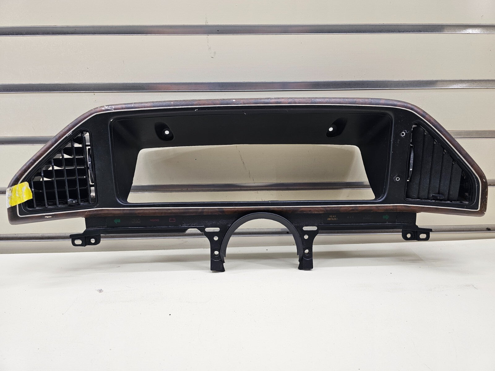 🔥87-91 Ford F150 BRONCO Dash Instrument Cluster Bezel Speedometer Trim Wood C11
