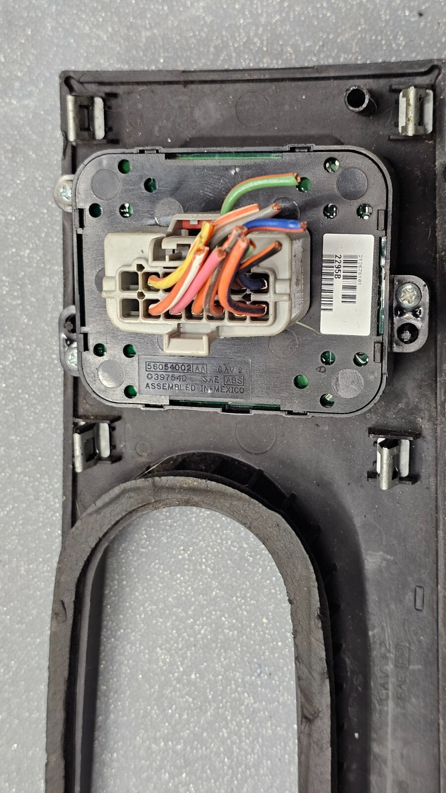 🔥05-07 Jeep Liberty Left Driver Power Window Control Switch Shifter Bezel Black