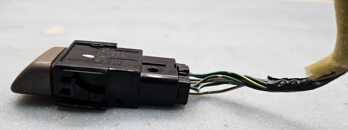 98-02 COROLLA 05-10 AVALON HAZARD EMERGENCY LIGHT SWITCH DRIVER ASSEMBLY DK TAN