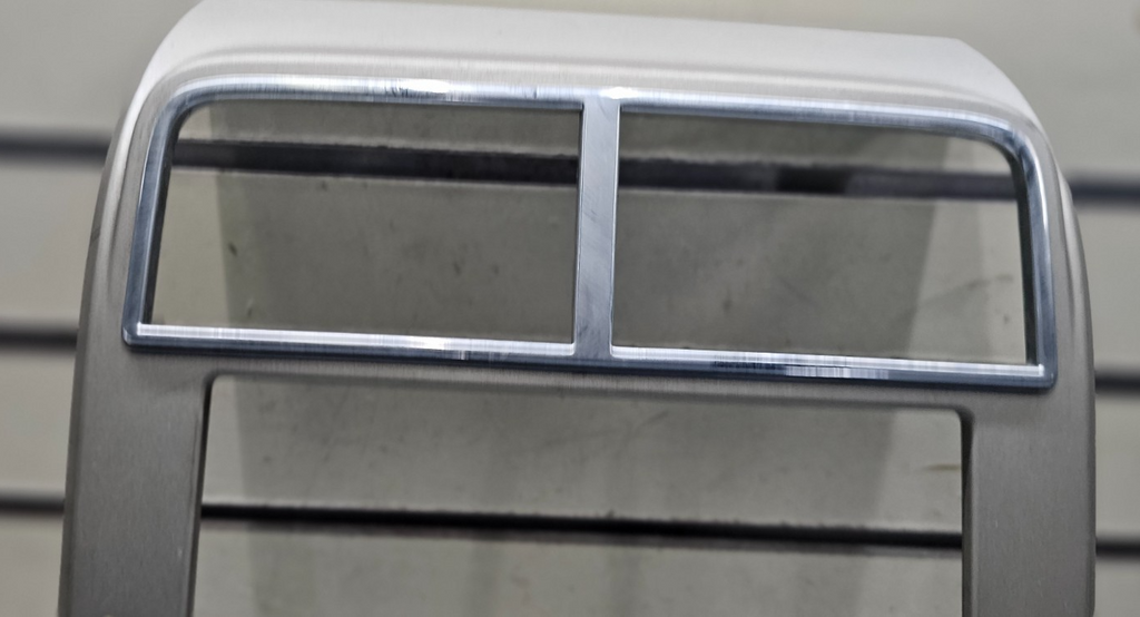 07-10 Lincoln MKX Front Center Dash Radio Climate Control Panel Bezel SILVER OEM
