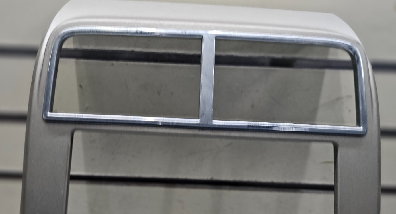 07-10 Lincoln MKX Front Center Dash Radio Climate Control Panel Bezel SILVER OEM