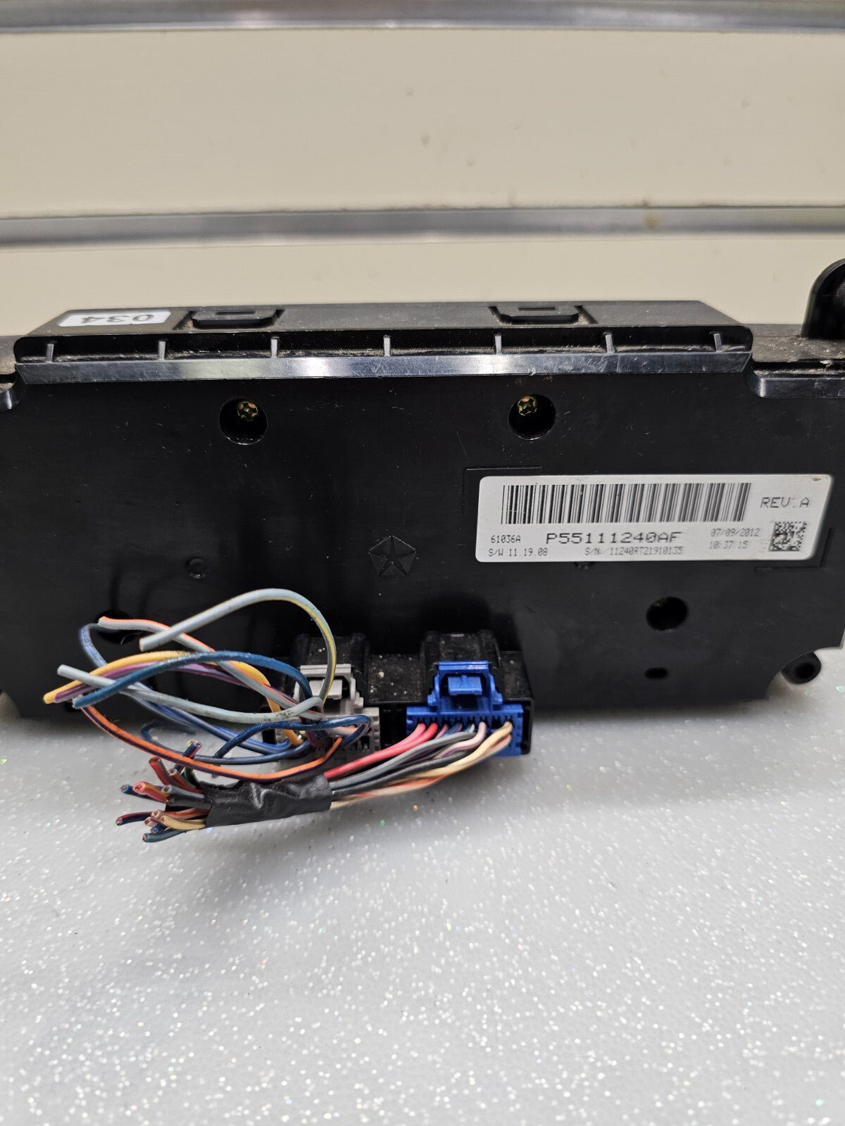 11-20 Dodge Grand Caravan Dash Front A/C Heater Temperature Climate Control Unit