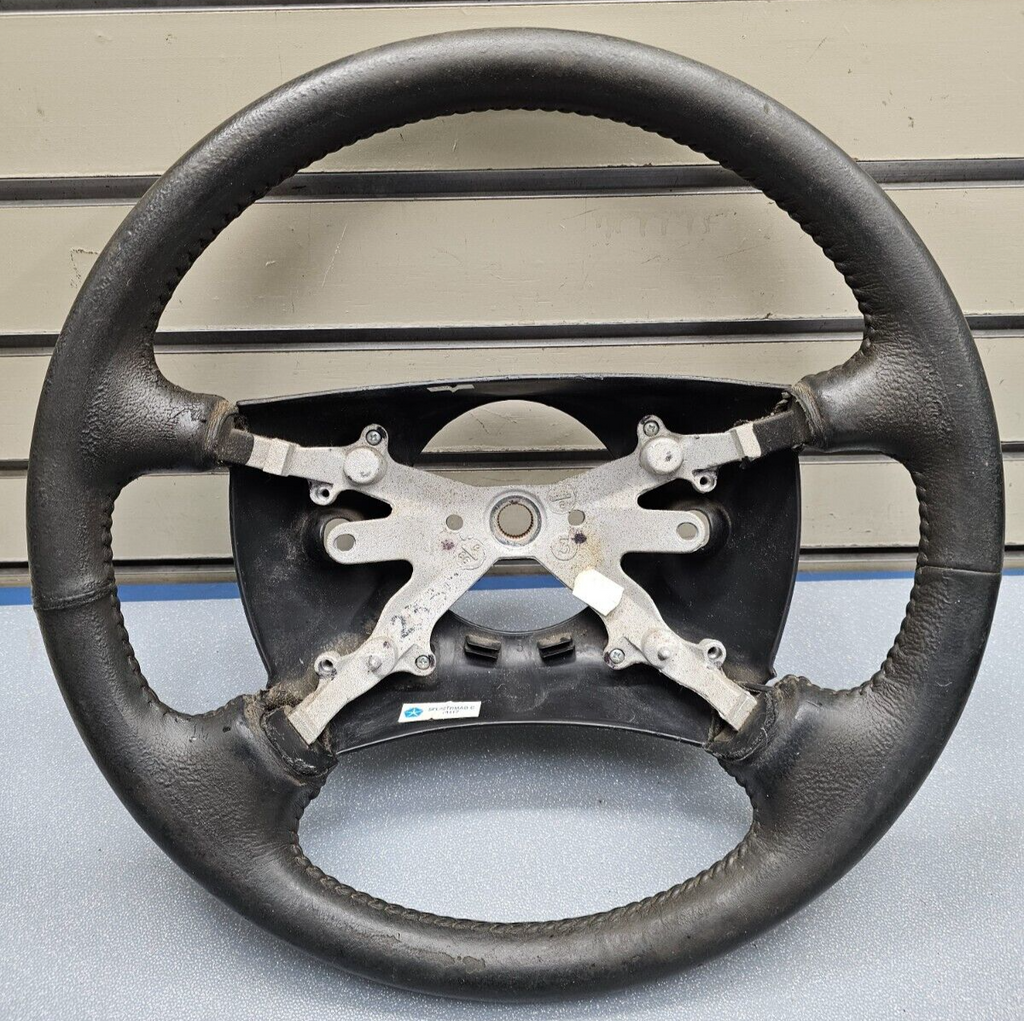 🔥98-01 Dodge Ram DAKOTA DURANGO Left Driver Steering Wheel Leaher Cover Black
