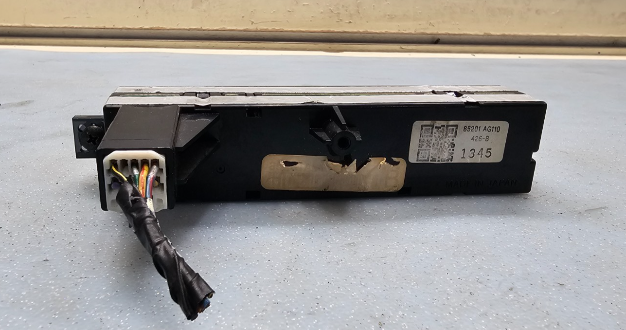 🔥07-09 SUBARU LEGACY OUTBACK DIGITAL CENTER DASH AUTO CLOCK ASSEMBLY BLACK