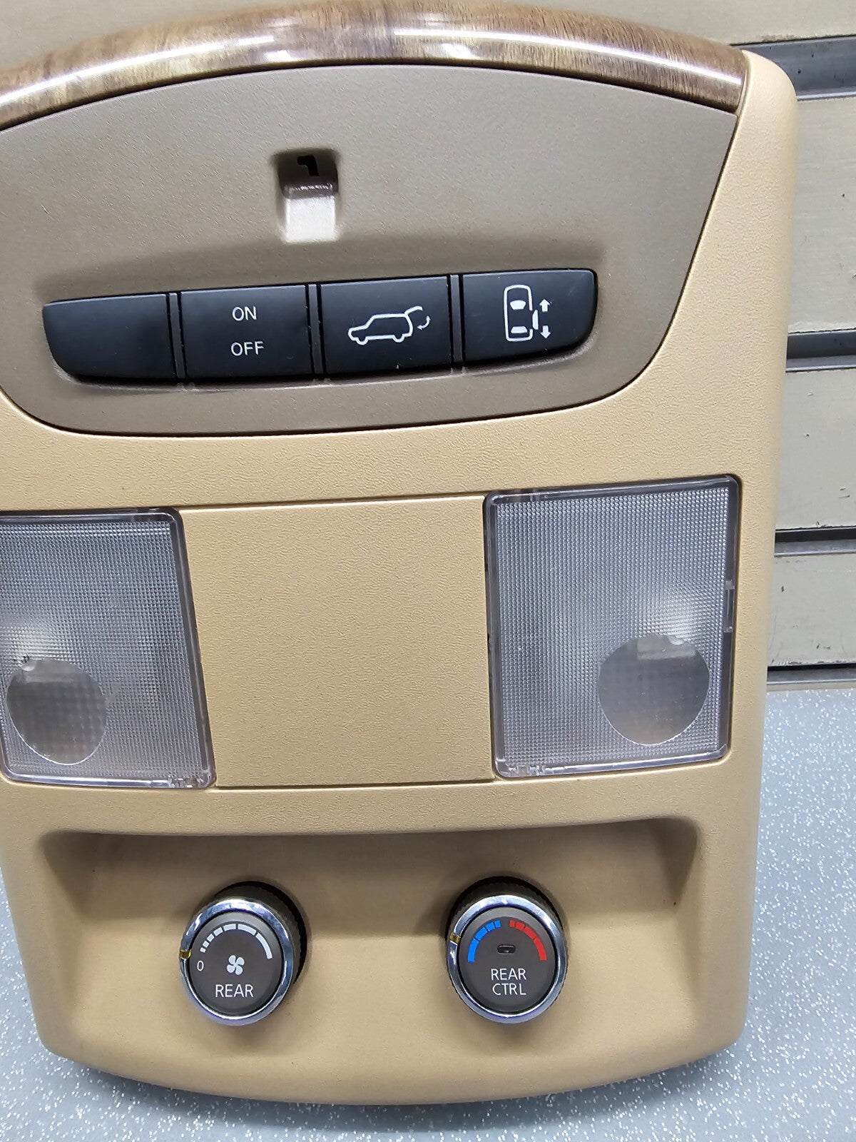 🔥07-09 Quest Overhead Console Liftgate Dome Map Light Door Climate Control Tan