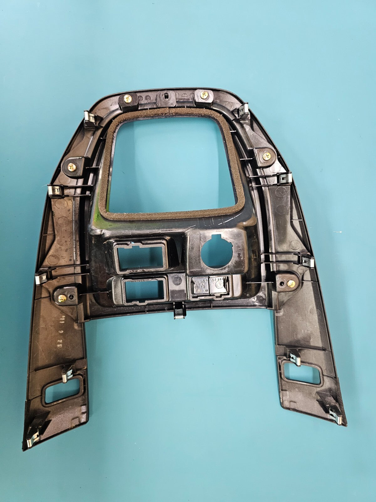 99-03 LEXUS RX300 DASH CONSOLE SHIFTER BEZEL PANEL TRIM ASSEMBLY WOODGRAIN/BLACK