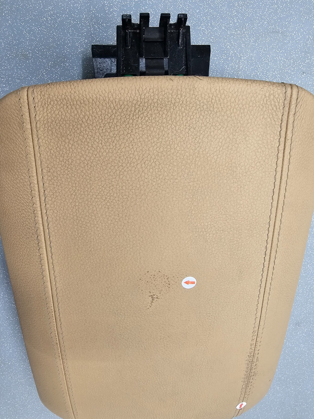 🔥11-18 PORSCHE CAYENNE FRONT CENTER CONSOLE ARM REST LID LEATHER ASSEMBLY TAN