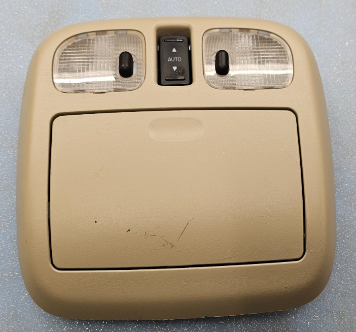 🔥10-12 Fusion Milan MKZ Overhead Console Dome Map Light Lamp Unit Storage TAN