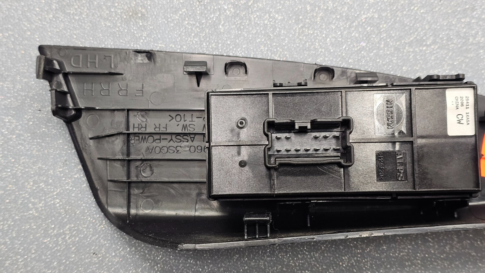 🔥11-20 ROGUE SENTRA FRONT RIGHT PASSENGER POWER WINDOW SWITCH ASSEMBLY BLACK