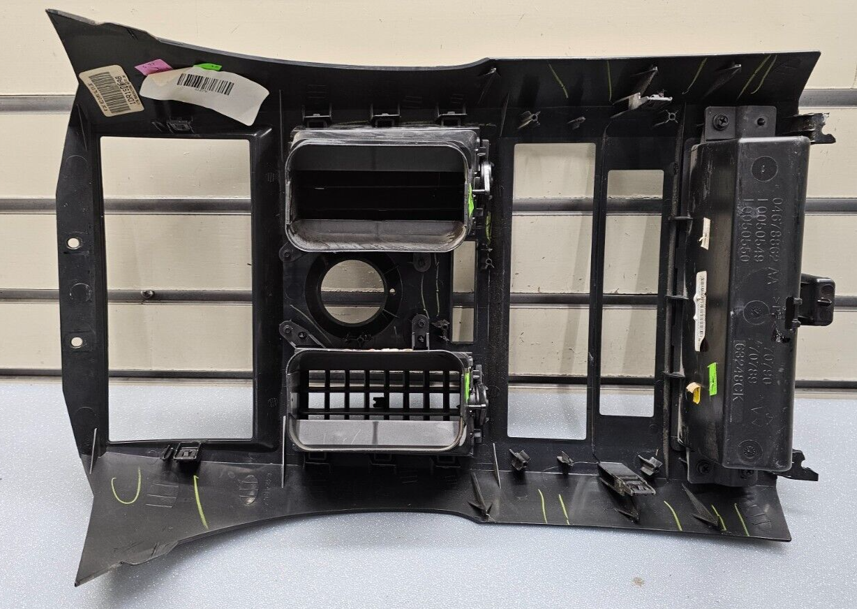 08-10 Grand Caravan Town Country Dash FM Radio Stereo Trim Bezel Panel Black/Tan