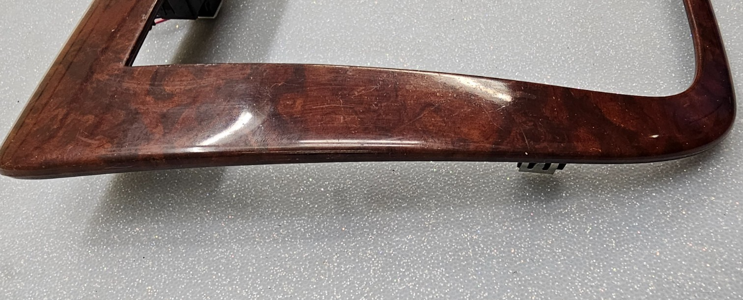 06-13 Chevy Impala Center Dash AM FM Radio Stereo Display Trim Panel Bezel Wood