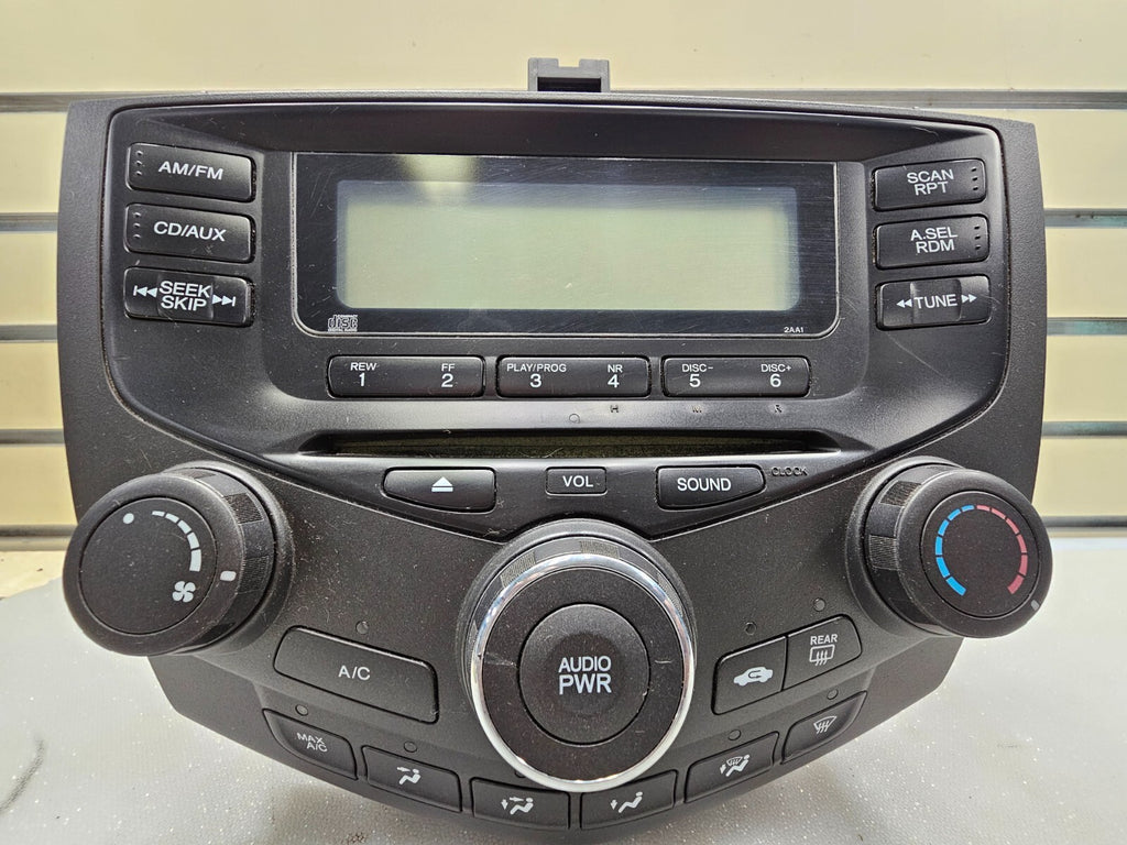 🔥03-07 Honda ACCORD AM/FM Radio MP3 CD Player AC Climate Control v3 2AC0