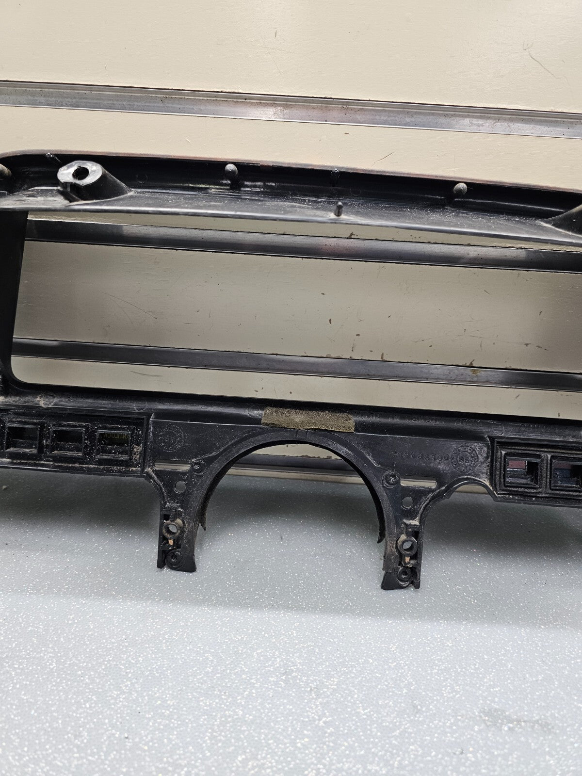87-91 Ford F150 BRONCO Dash Instrument Cluster Bezel Speedo Gauge Trim Wood C11