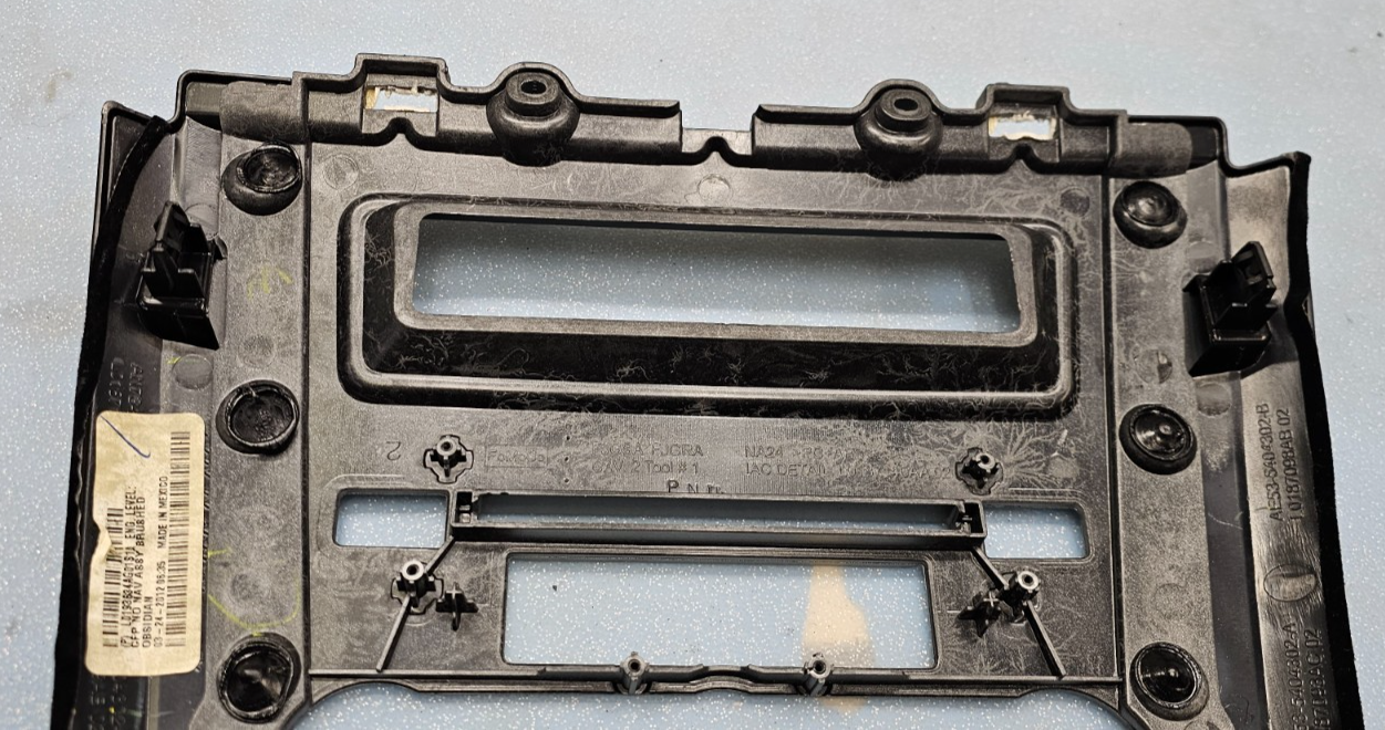 🔥 10-12 Ford Fusion Milan Climate Control Bezel Panel Trim Silver