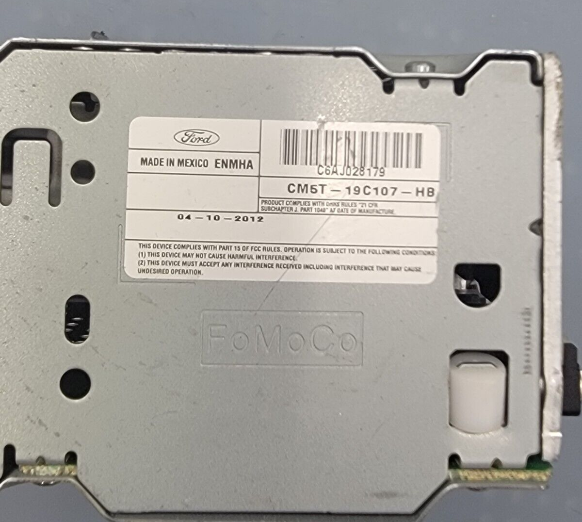 🔥2012-2014 Ford Focus Radio Stereo Cd Mechanism Player SILVER