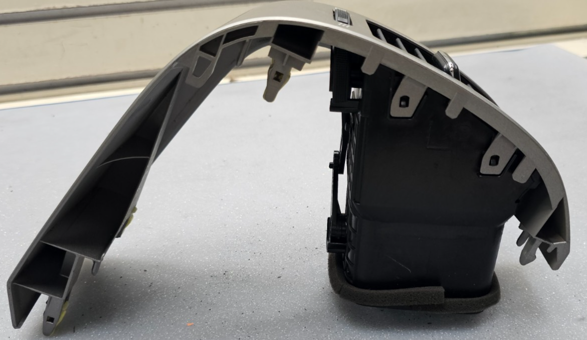 🔥04-09 Toyota PRIUS Dash Left Driver AC A/C AIR VENT HEATER Panel SILVER