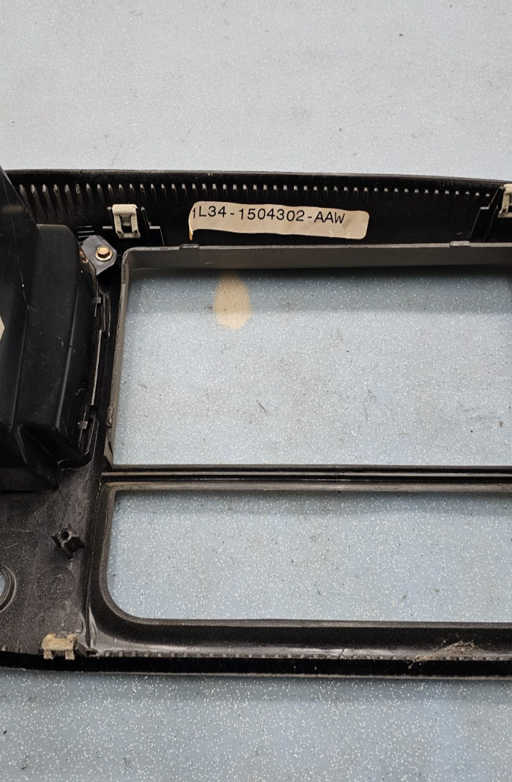 🔥97-03 Ford F150 Center Dash FM Radio Climate Trim Stereo BEZEL Panel DK TAN B1